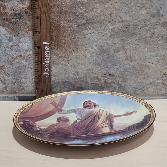 Jesus Calms The Waters Plate Robert T Barrett  Life of Christ Bradford Exchange - Picture 9 of 12
